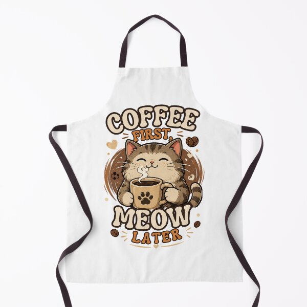 Item preview, Coffee First Meow Later - Funny Cat Lover designed and sold by muhammadkhafidh.
