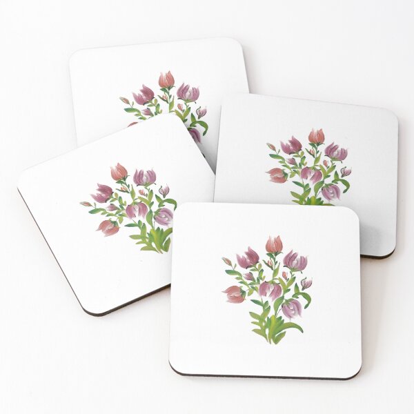 Item preview, Orange and Pink Tulips Painting designed and sold by ArtOfMelania.