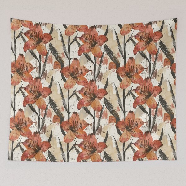 Item preview, Artistic Amaryllis Floral - Hawaiian Flower Pattern   - Unique Gifts For Women designed and sold by RoyalStarsPatts.