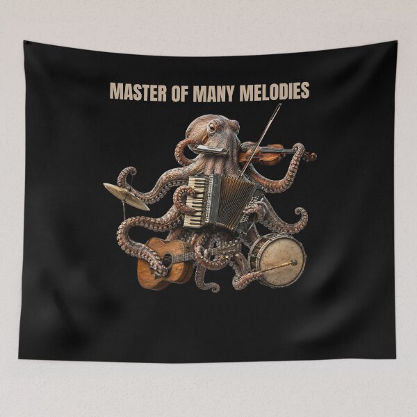 Item preview, MASTER OF MANY MELODIES designed and sold by gomood.