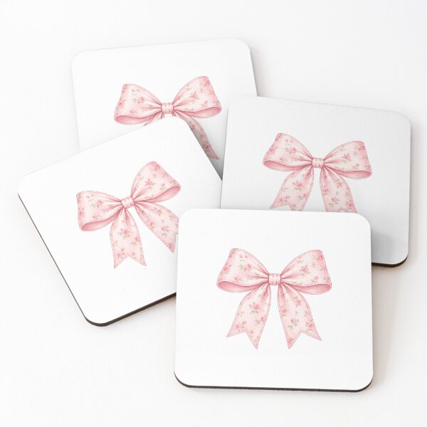 Item preview, Pink Floral Coquette Bow Sticker | Vintage Cottagecore Ribbon Aesthetic designed and sold by PopStickerLab22.