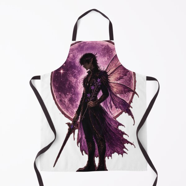 Item preview, Moonshadow Fae Warrior | Dark Fantasy Fairy Under an Amethyst Moon designed and sold by MysticPurpleHue.