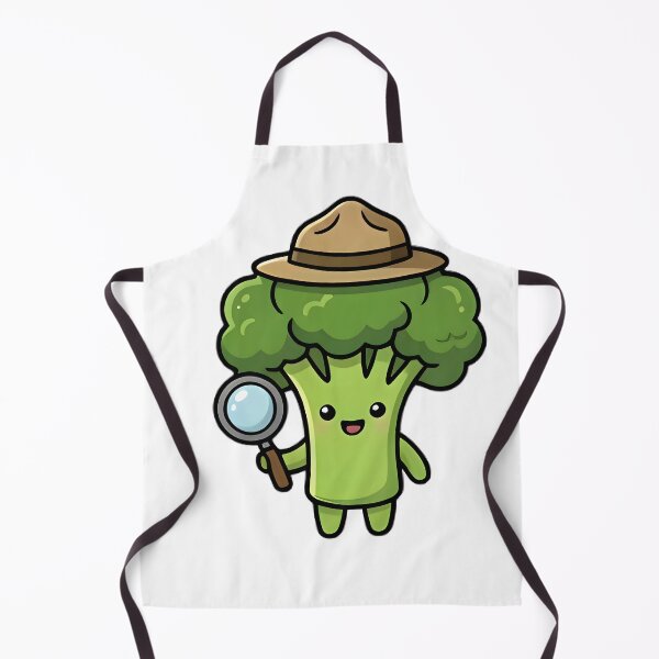 Item preview, Cute Broccoli Detective Kawaii Food Cartoon designed and sold by KCasual.