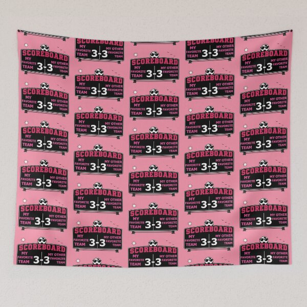 Item preview, Soccer Scoreboard Humor for the Indecisive Soccer Fan - Pink designed and sold by Beachy.