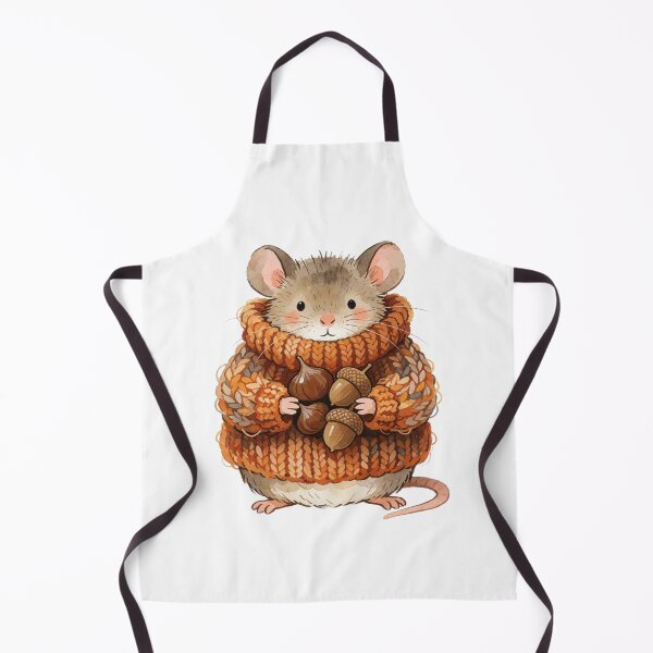 Item preview, Autumn Mouse Sticker | Cute Fall Mouse with Acorns designed and sold by AillustriaAK.