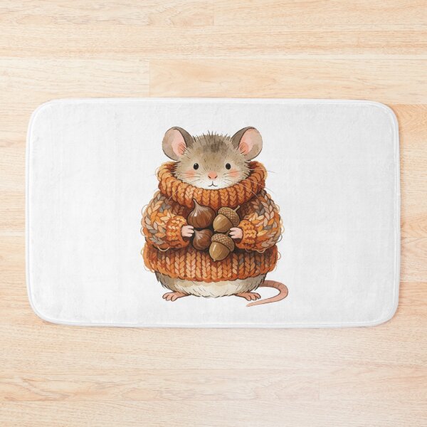 Item preview, Autumn Mouse Sticker | Cute Fall Mouse with Acorns designed and sold by AillustriaAK.