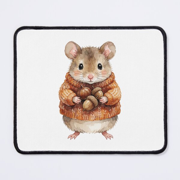Item preview, Autumn Mouse Sticker | Cute Fall Mouse with Acorns designed and sold by AillustriaAK.