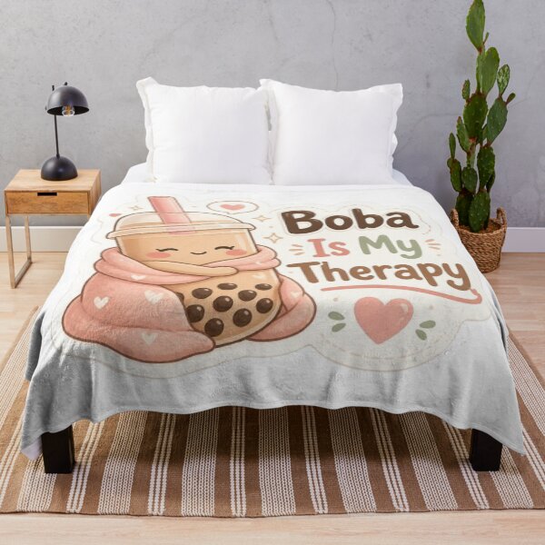 Item preview, Boba Is My Therapy Kawaii Sticker designed and sold by Stylestickers55.