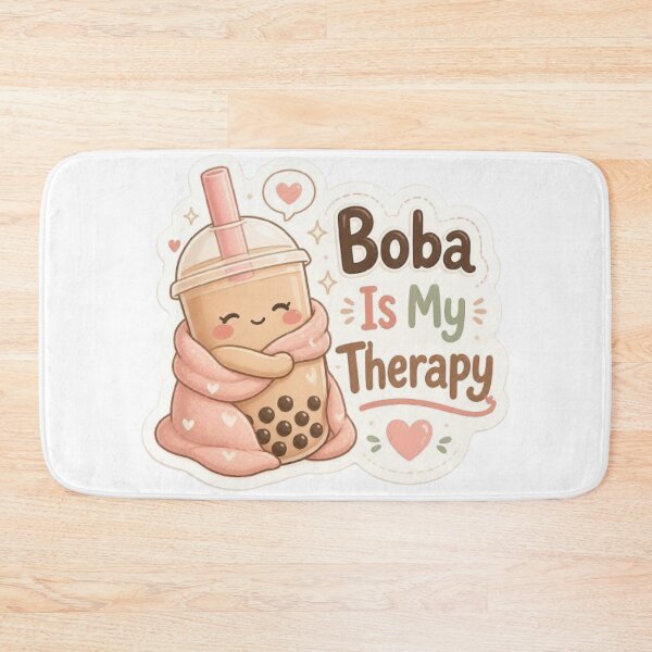 Item preview, Boba Is My Therapy Kawaii Sticker designed and sold by Stylestickers55.
