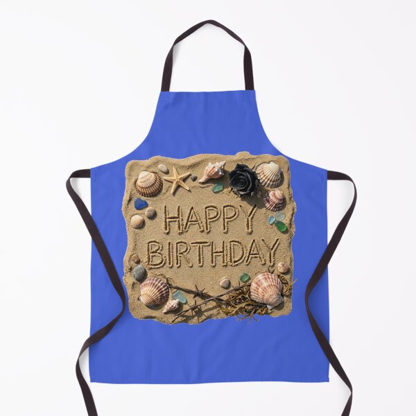 Item preview, Beach Themed Happy Birthday Art designed and sold by Utopian-Magic.