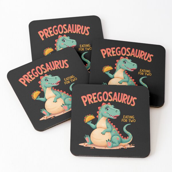 Item preview, Pregosaurus Eating For Two Funny Pregnancy Dinosaur designed and sold by LunaMagicStudio.
