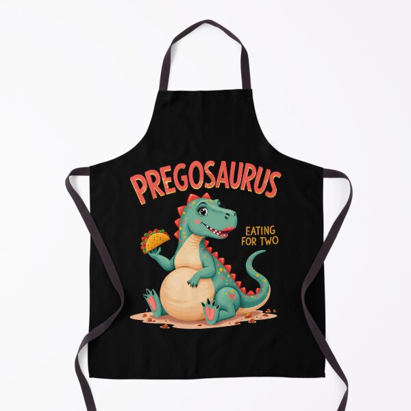 Item preview, Pregosaurus Eating For Two Funny Pregnancy Dinosaur designed and sold by LunaMagicStudio.