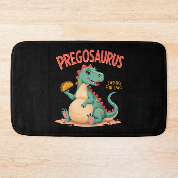 Item preview, Pregosaurus Eating For Two Funny Pregnancy Dinosaur designed and sold by LunaMagicStudio.
