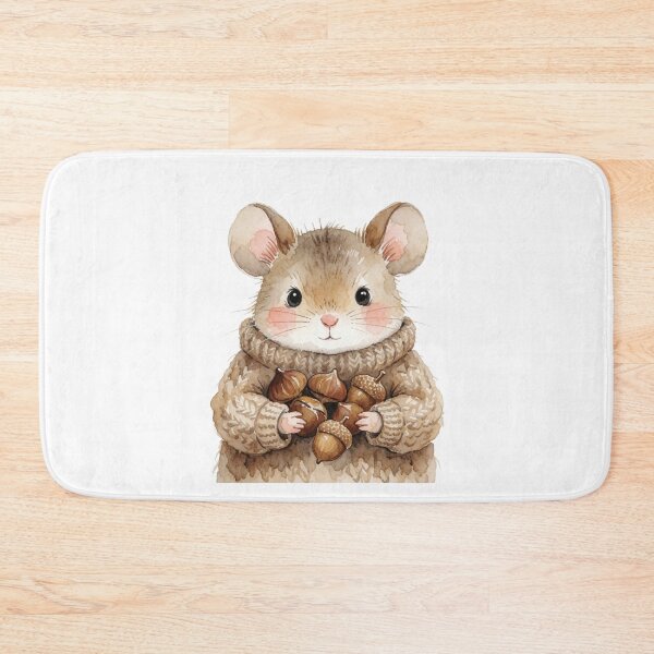 Item preview, Autumn Mouse Sticker | Cute Fall Mouse with Acorns designed and sold by AillustriaAK.