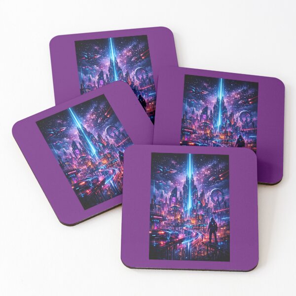 Item preview, Futuristic Cyber Skyline designed and sold by Pixolon.