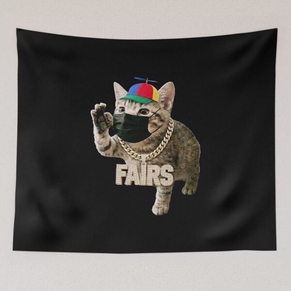 Item preview, Funny Fairs Meme Cat Propeller Hat Funny Art designed and sold by elderberry.