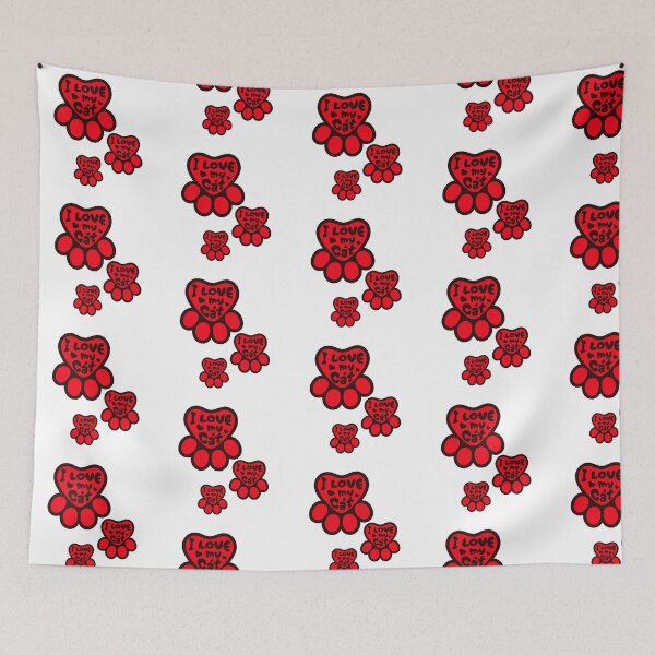Item preview, Red Heart Paw Cat Lover. designed and sold by printeGear.