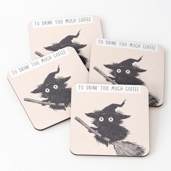 Item preview, Coffee Witch on a Broomstick – Funny Coffee Lover Saying designed and sold by Mavriboy.