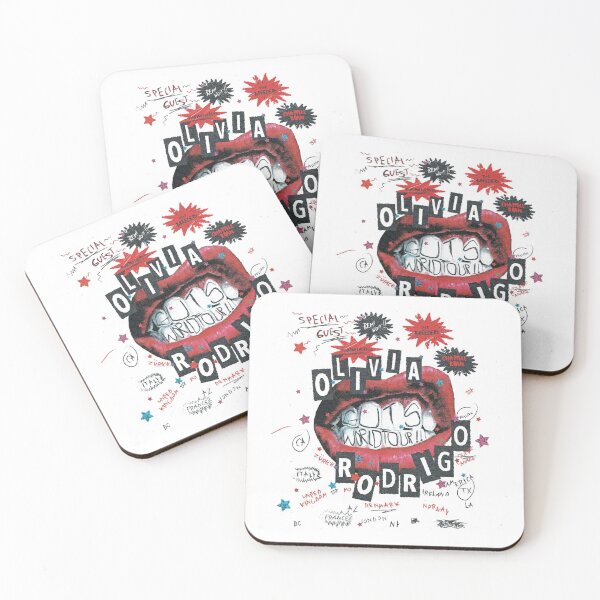 Item preview, Olivia GUTS World Tour Fan Art Poster – Punk Collage Lips Graphic Print designed and sold by gringoods.