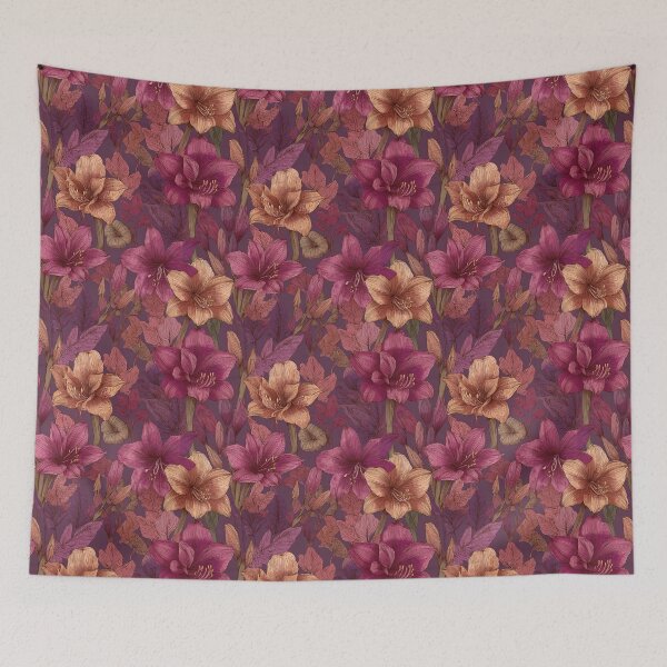 Item preview, Fresh Amaryllis Print - Hawaiian Flower Pattern   - Valentine Gifts For Husband designed and sold by RoyalStarsPatts.