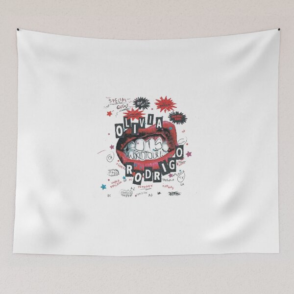 Item preview, Olivia GUTS World Tour Fan Art Poster – Punk Collage Lips Graphic Print designed and sold by gringoods.