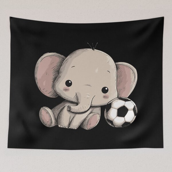 Item preview, Baby Elephant Soccer Ball designed and sold by ClubVacay.