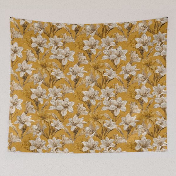 Item preview, Petaled Amaryllis Print - Hawaiian Flower Pattern   - Valentine Gifts For women designed and sold by RoyalStarsPatts.