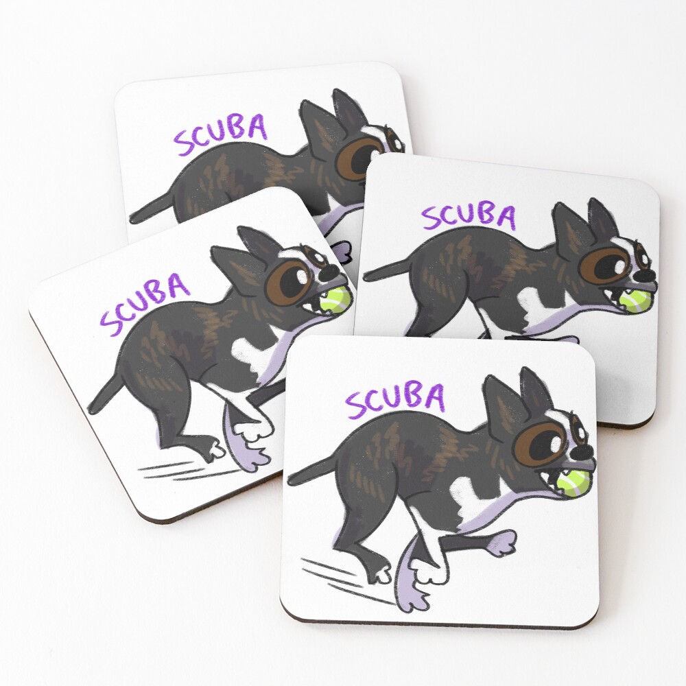 Item preview, Coasters (Set of 4) designed and sold by PerryPaws.