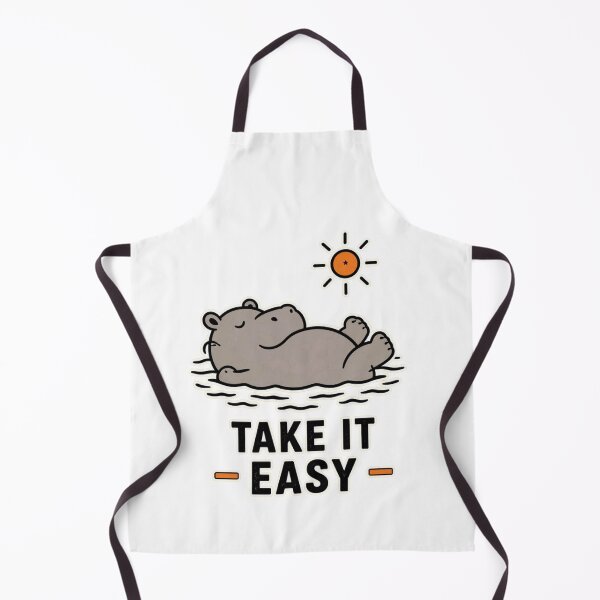 Item preview, Take It Easy Hippopotamus Shirt Funny Relaxed Hippo Sunshine Tee designed and sold by PINK FREE.