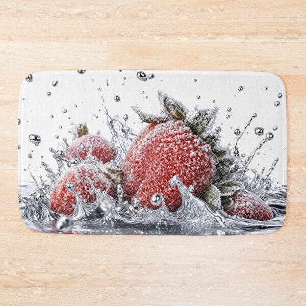 Item preview, Fresh Strawberries Splashing in Water Macro Photo designed and sold by Aimaniia666.