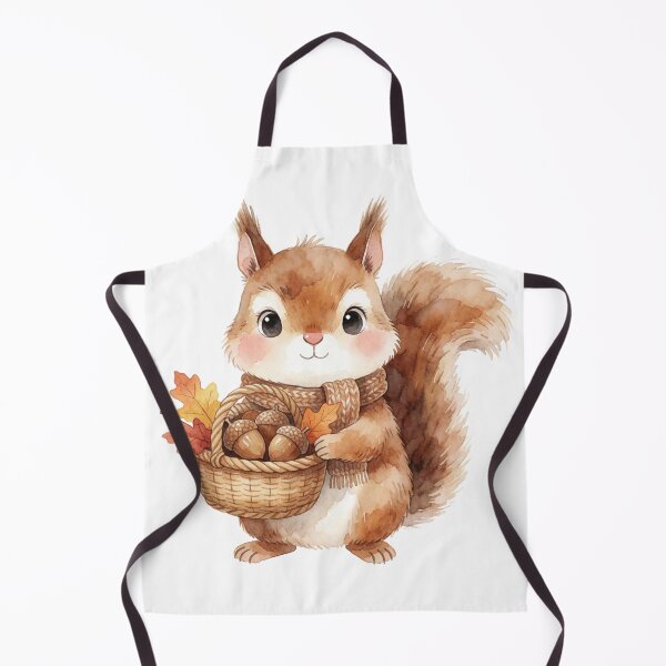 Item preview, Autumn Squirrel Sticker | Cute Fall Squirrel with Acorns designed and sold by AillustriaAK.