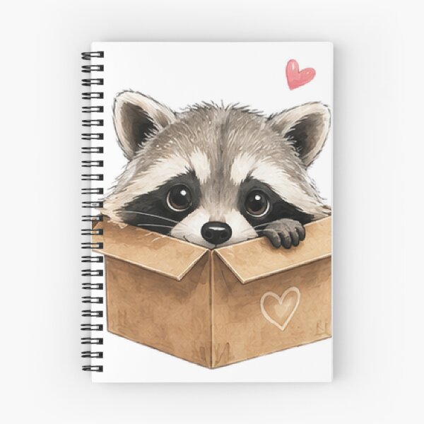 Item preview, Cute Raccoon Sitting In Box designed and sold by Northline Creative.