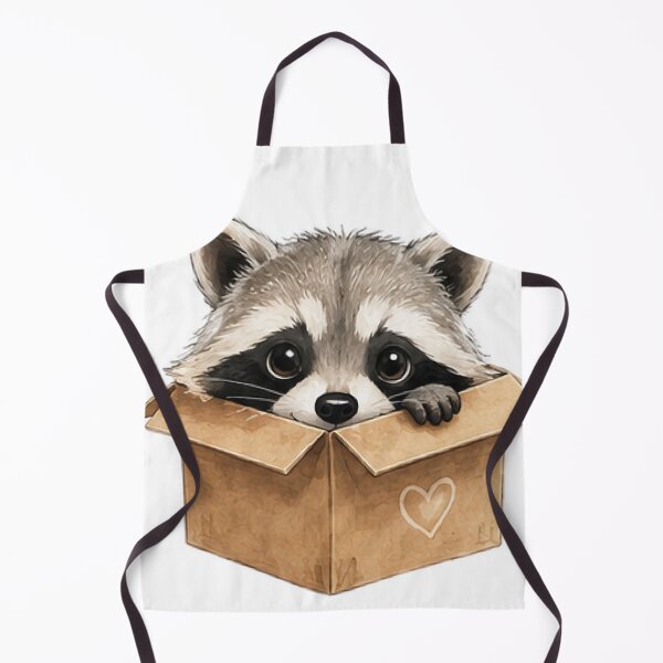 Item preview, Cute Raccoon Sitting In Box designed and sold by Northline Creative.