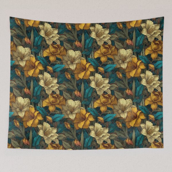 Item preview, Radiant Amaryllis Floral  - Retro Flower Floral   - Valentine'S Day Gifts For Her designed and sold by RoyalStarsPatts.