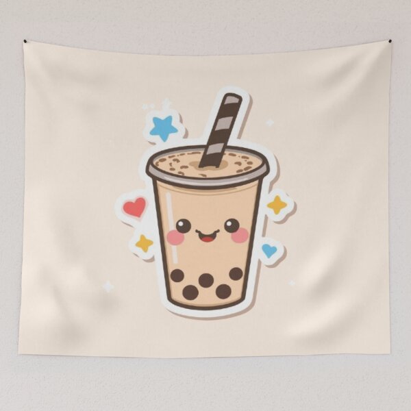 Item preview, Drink More Boba Kawaii Sticker designed and sold by Stylestickers55.