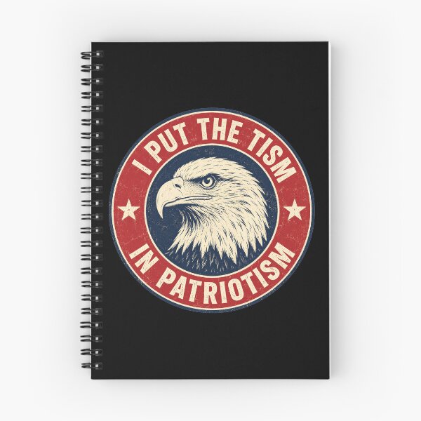 Item preview, I Put The Tism in Patriotism Funny Eagle USA Flag designed and sold by NicowrmSArt.