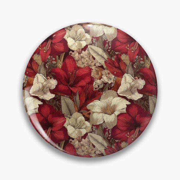 Item preview, Lush Amaryllis Texture  - Birthday Flower Pattern   - Wedding Anniversary Gifts designed and sold by RoyalStarsPatts.