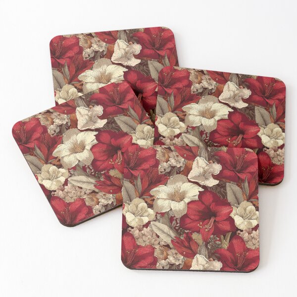 Item preview, Lush Amaryllis Texture  - Birthday Flower Pattern   - Wedding Anniversary Gifts designed and sold by RoyalStarsPatts.
