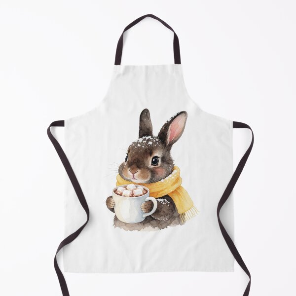 Item preview, Autumn Bunny Sticker | Cute Rabbit with Hot Cocoa designed and sold by AillustriaAK.