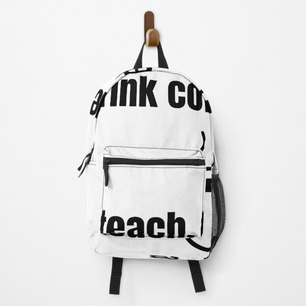Item preview, Funny t-shirt „I teach, therefore I drink coffee... a lot! " designed and sold by Krzepcia.