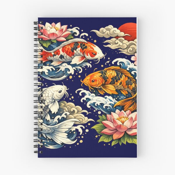 Item preview, Japanese Koi Fish and Lotus Art designed and sold by 0606PM.