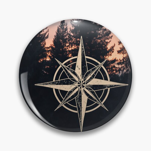Item preview, Compass Rose Forest Sunset Adventure designed and sold by Evergreen Horizon Works.