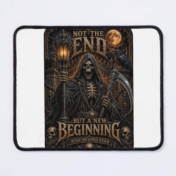 Item preview, Not The End But A New Beginning – Rise Beyond Fear Gothic Reaper Art designed and sold by BagFactoryUK.