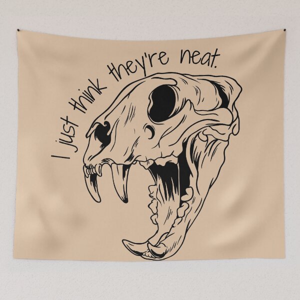 Item preview, I Just Think They’re Neat Skull Design designed and sold by Vileprint.