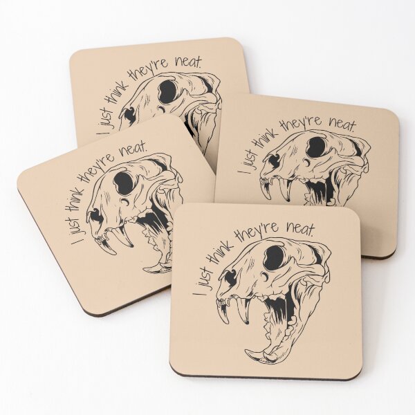 Item preview, I Just Think They’re Neat Skull Design designed and sold by Vileprint.
