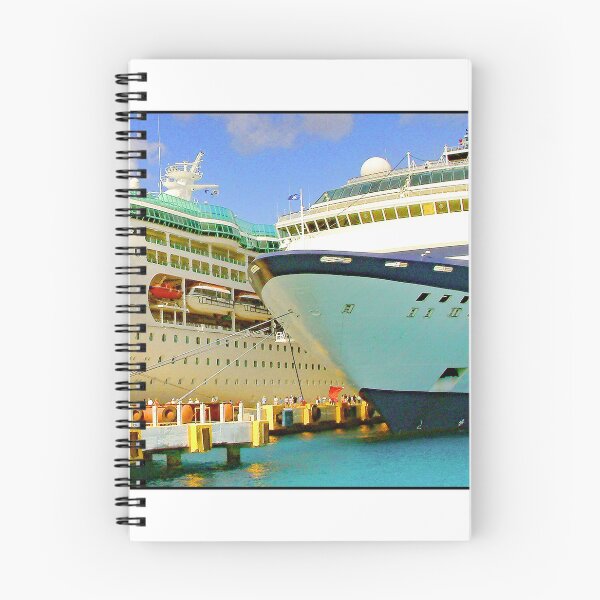 Item preview, St. Johns, Antigua, April 25, 2005, Large Cruise Ships at Concrete Dock designed and sold by AMacGPhilly.