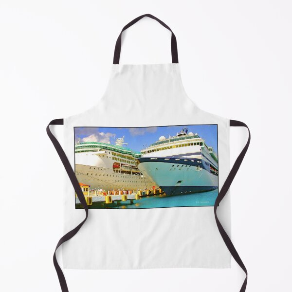 Item preview, St. Johns, Antigua, April 25, 2005, Large Cruise Ships at Concrete Dock designed and sold by AMacGPhilly.