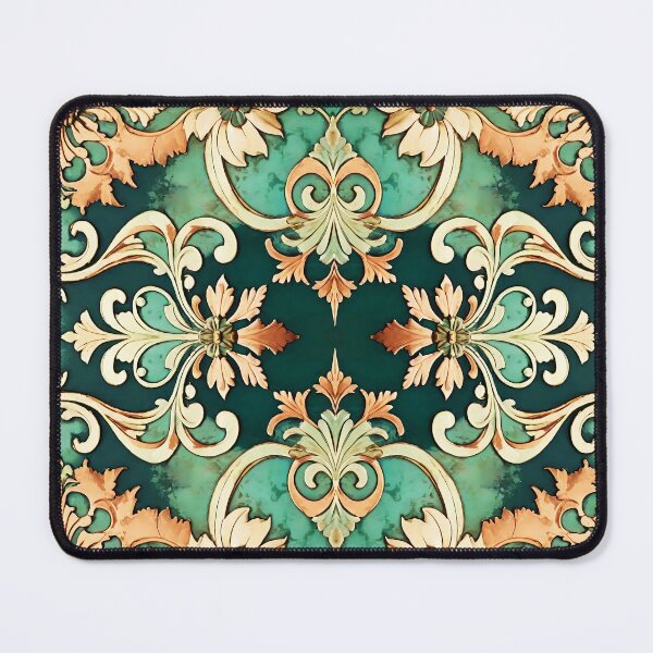 Item preview, Acanthus Scroll Damask Copper Patina designed and sold by Tammy Winand Arts.