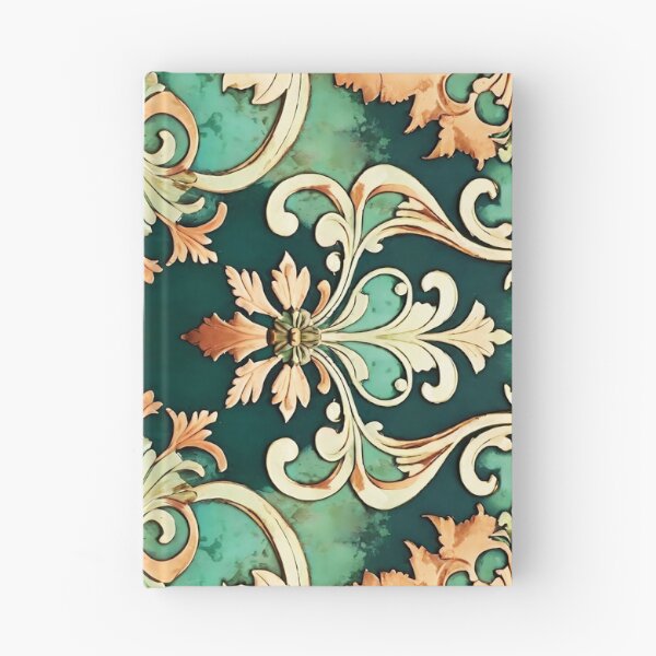 Item preview, Acanthus Scroll Damask Copper Patina designed and sold by Tammy Winand Arts.
