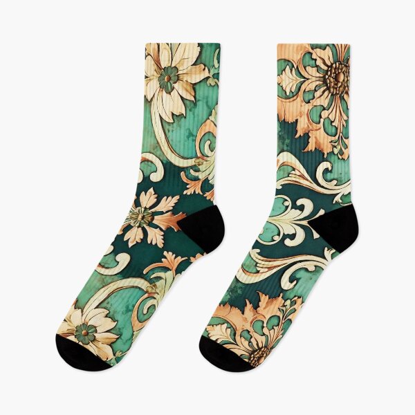 Item preview, Acanthus Scroll Damask Copper Patina designed and sold by Tammy Winand Arts.
